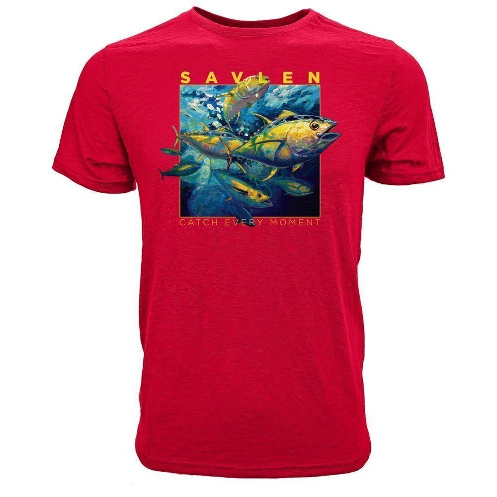 NWT! TUNA Fishing Tee ~ Short Sleeve Savlen Sportswear for Levelwear Retail: $30